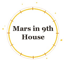 Mars in 9th House
